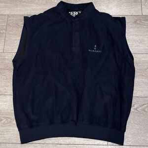 Zero Restriction Golf Vest Mens Large Blue Microsuede Preppy Athletic‎ Winter